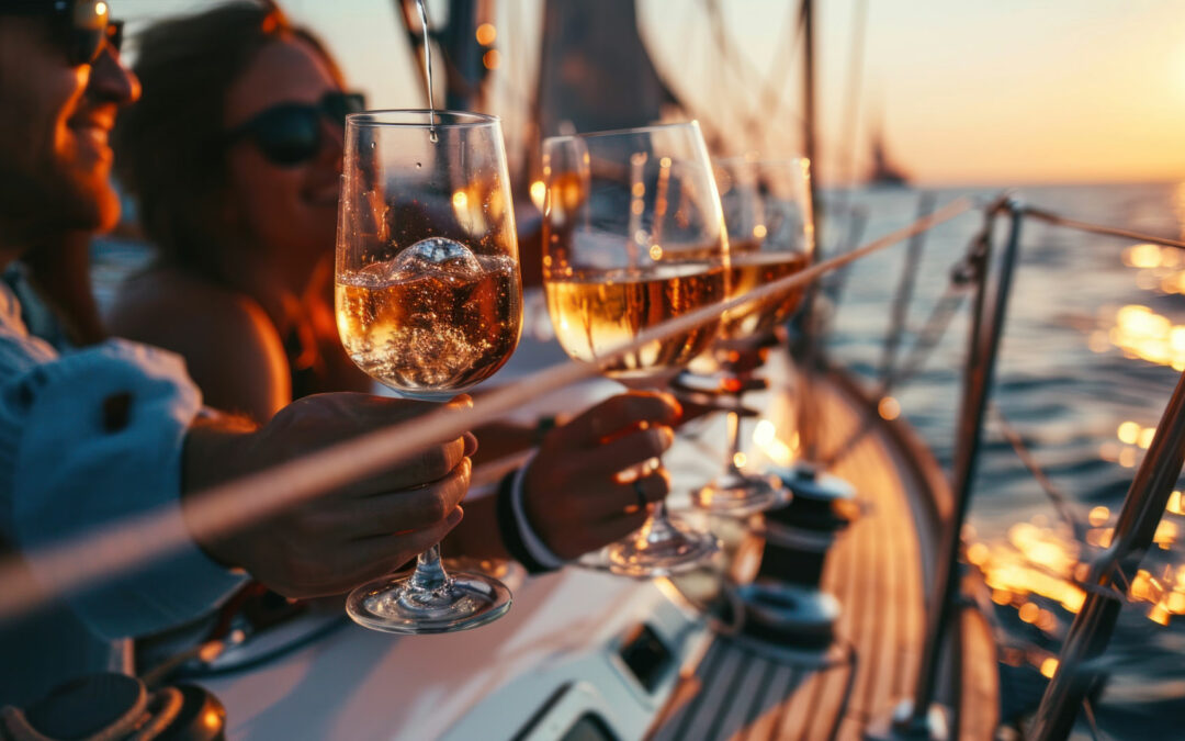 soirée aperitif en Mer au Grau du roi